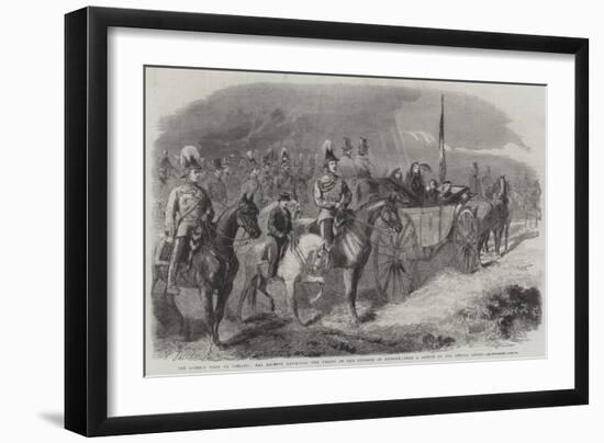 The Queen's Visit to Ireland, Her Majesty Reviewing the Troops on the Curragh of Kildare-Frederick John Skill-Framed Giclee Print