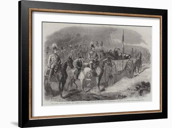 The Queen's Visit to Ireland, Her Majesty Reviewing the Troops on the Curragh of Kildare-Frederick John Skill-Framed Giclee Print