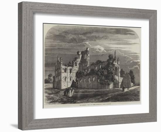 The Queen's Visit to Leeds, Kirkstall Abbey-null-Framed Giclee Print