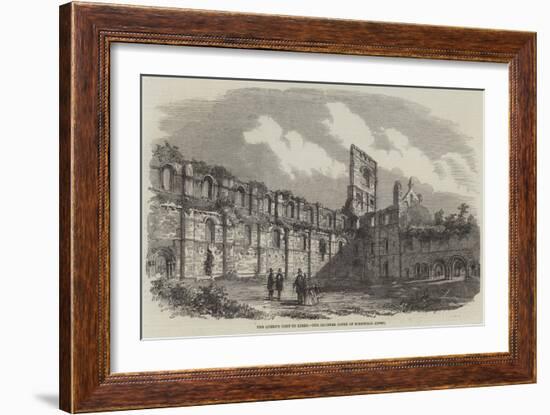 The Queen's Visit to Leeds, the Cloister Court of Kirkstall Abbey-null-Framed Giclee Print