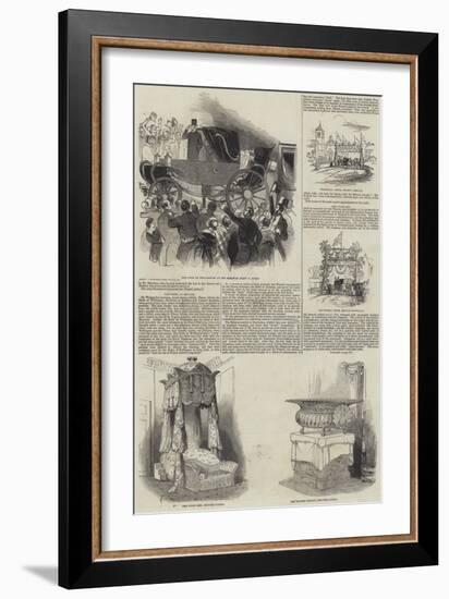 The Queen's Visit to the Midland Counties-null-Framed Giclee Print