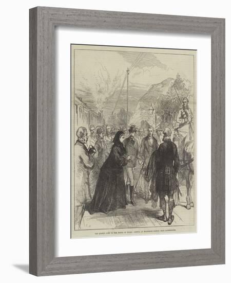 The Queen's Visit to the Prince of Wales, Arrival at Wolferton Station, Near Sandringham-Charles Robinson-Framed Giclee Print