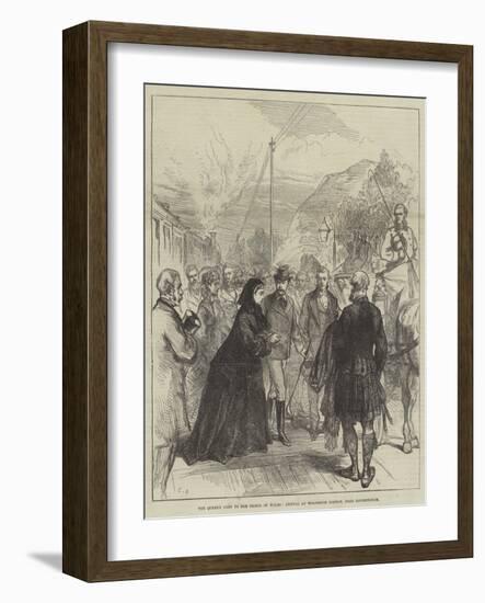 The Queen's Visit to the Prince of Wales, Arrival at Wolferton Station, Near Sandringham-Charles Robinson-Framed Giclee Print