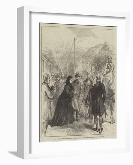 The Queen's Visit to the Prince of Wales, Arrival at Wolferton Station, Near Sandringham-Charles Robinson-Framed Giclee Print