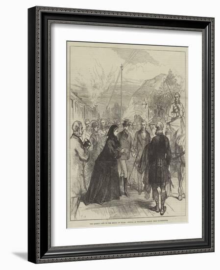 The Queen's Visit to the Prince of Wales, Arrival at Wolferton Station, Near Sandringham-Charles Robinson-Framed Giclee Print