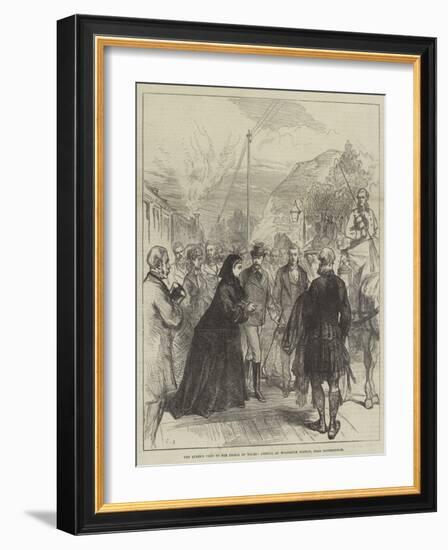 The Queen's Visit to the Prince of Wales, Arrival at Wolferton Station, Near Sandringham-Charles Robinson-Framed Giclee Print