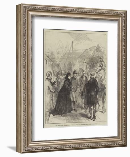 The Queen's Visit to the Prince of Wales, Arrival at Wolferton Station, Near Sandringham-Charles Robinson-Framed Giclee Print