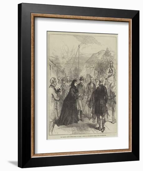 The Queen's Visit to the Prince of Wales, Arrival at Wolferton Station, Near Sandringham-Charles Robinson-Framed Giclee Print