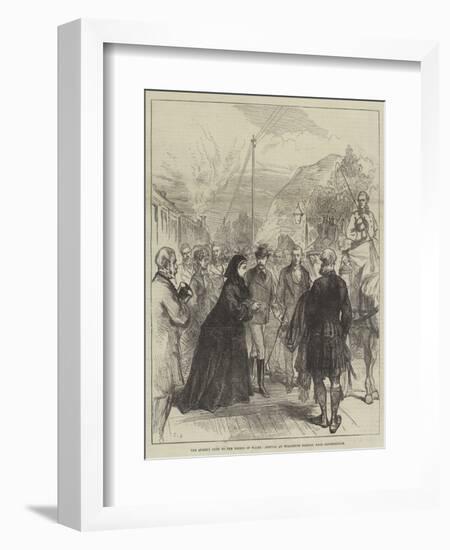 The Queen's Visit to the Prince of Wales, Arrival at Wolferton Station, Near Sandringham-Charles Robinson-Framed Giclee Print