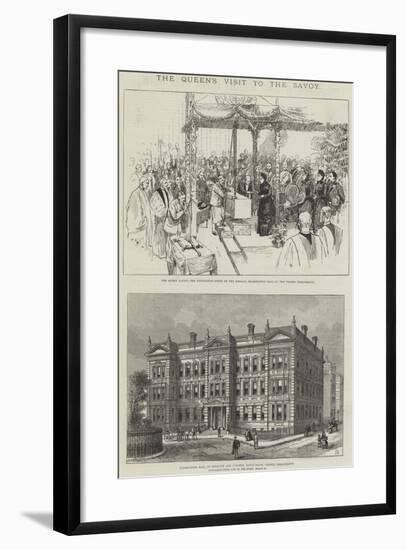 The Queen's Visit to the Savoy-Frank Watkins-Framed Giclee Print
