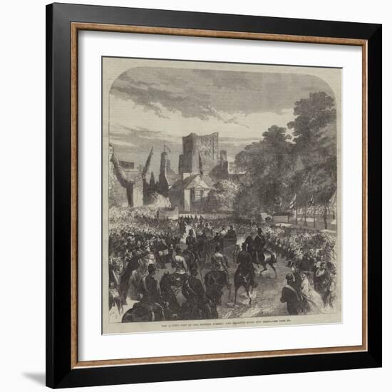 The Queen's Visit to the Scottish Border, Her Majesty's Entry into Kelso-Charles Robinson-Framed Giclee Print