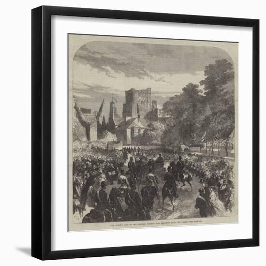 The Queen's Visit to the Scottish Border, Her Majesty's Entry into Kelso-Charles Robinson-Framed Giclee Print