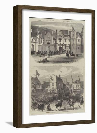 The Queen's Visit to the Scottish Border-Charles Robinson-Framed Giclee Print