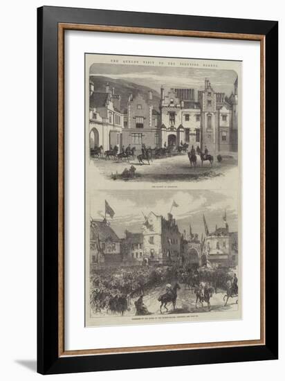 The Queen's Visit to the Scottish Border-Charles Robinson-Framed Giclee Print