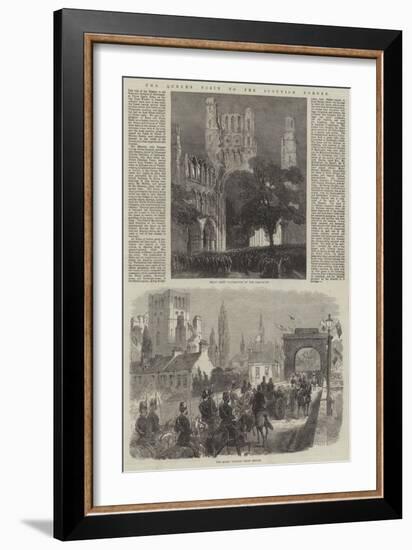 The Queen's Visit to the Scottish Border-null-Framed Giclee Print