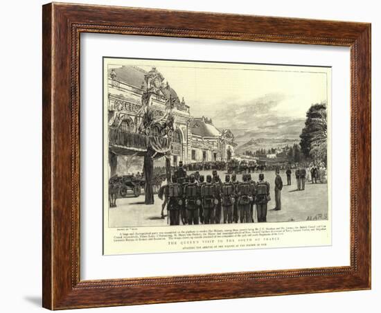 The Queen's Visit to the South of France-null-Framed Giclee Print