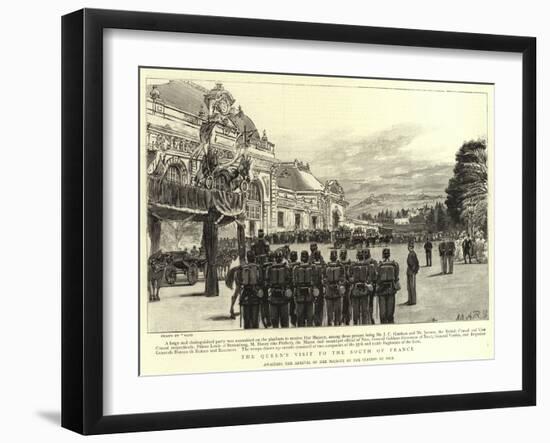 The Queen's Visit to the South of France-null-Framed Giclee Print