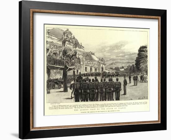 The Queen's Visit to the South of France-null-Framed Giclee Print