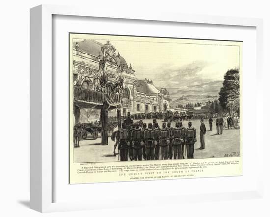 The Queen's Visit to the South of France-null-Framed Giclee Print
