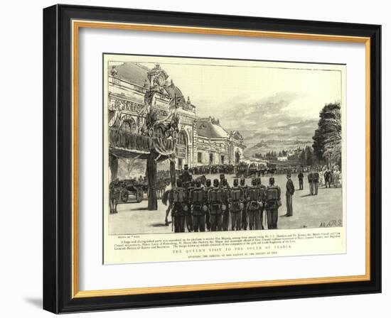 The Queen's Visit to the South of France-null-Framed Giclee Print