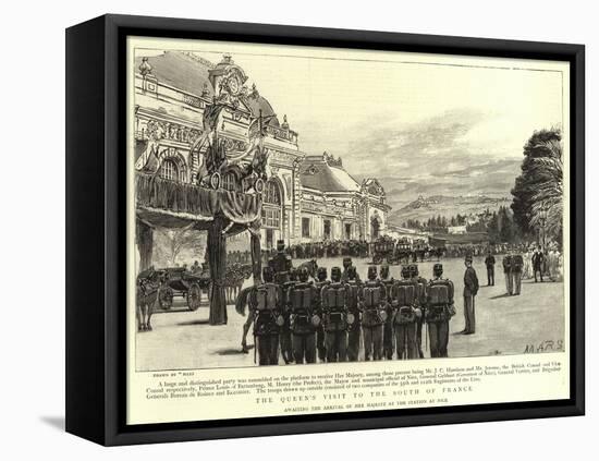 The Queen's Visit to the South of France-null-Framed Premier Image Canvas