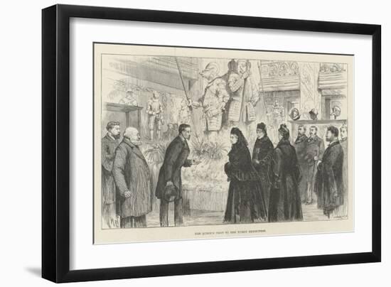The Queen's Visit to the Tudor Exhibition-Melton Prior-Framed Giclee Print
