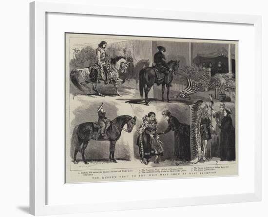 The Queen's Visit to the Wild West Show at West Brompton-Alfred Chantrey Corbould-Framed Giclee Print