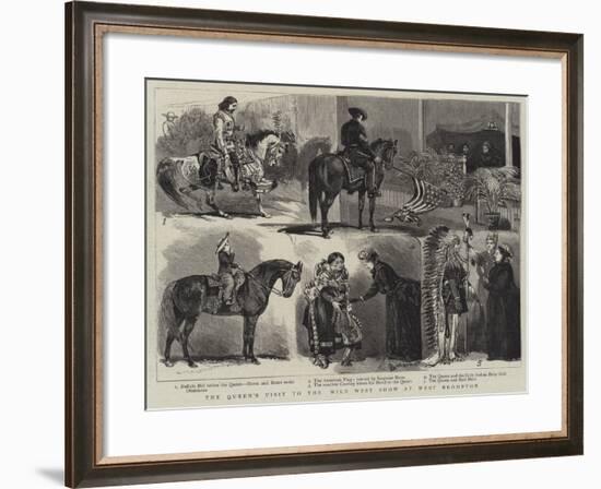 The Queen's Visit to the Wild West Show at West Brompton-Alfred Chantrey Corbould-Framed Giclee Print