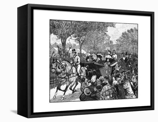 The Queen's Visit to Victoria Park, London, 1887-William Barnes Wollen-Framed Premier Image Canvas