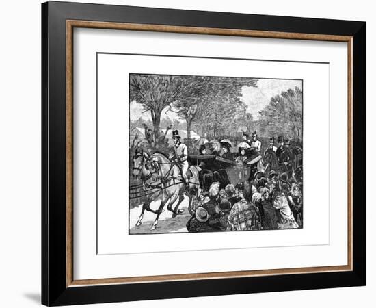 The Queen's Visit to Victoria Park, London, 1887-William Barnes Wollen-Framed Giclee Print