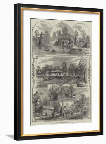 The Queen's Visit to Victoria Park, Views in the Park-William Henry Prior-Framed Giclee Print