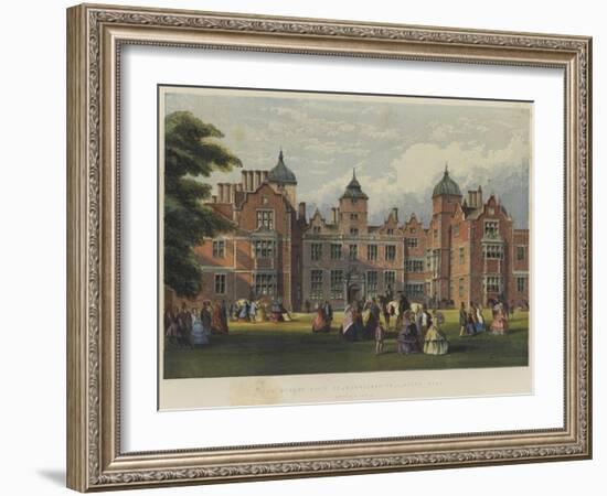 The Queen's Visit to Warwickshire, Aston Hall-Richard Principal Leitch-Framed Giclee Print