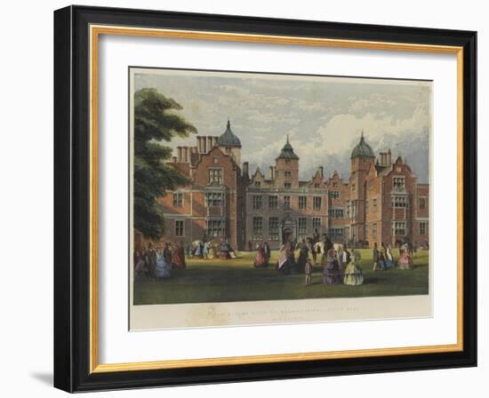 The Queen's Visit to Warwickshire, Aston Hall-Richard Principal Leitch-Framed Giclee Print