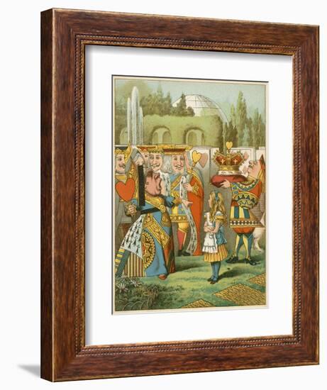 The Queen Said Severely 'Who Is This?' from Alice's Adventures in Wonderland-John Tenniel-Framed Giclee Print