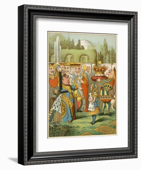 The Queen Said Severely 'Who Is This?' from Alice's Adventures in Wonderland-John Tenniel-Framed Giclee Print