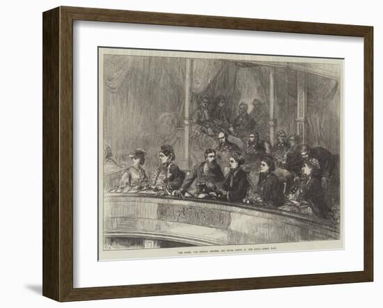 The Queen, the German Empress, and Royal Party, at the Royal Albert Hall-Charles Robinson-Framed Giclee Print