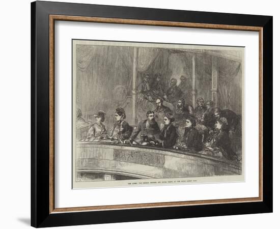 The Queen, the German Empress, and Royal Party, at the Royal Albert Hall-Charles Robinson-Framed Giclee Print