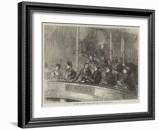 The Queen, the German Empress, and Royal Party, at the Royal Albert Hall-Charles Robinson-Framed Giclee Print