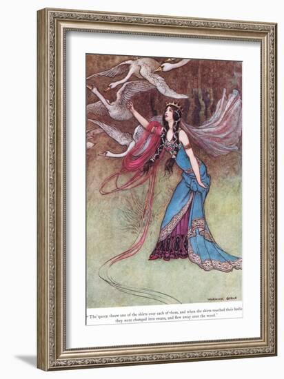 The Queen Threw One of the Shirts-Warwick Goble-Framed Giclee Print