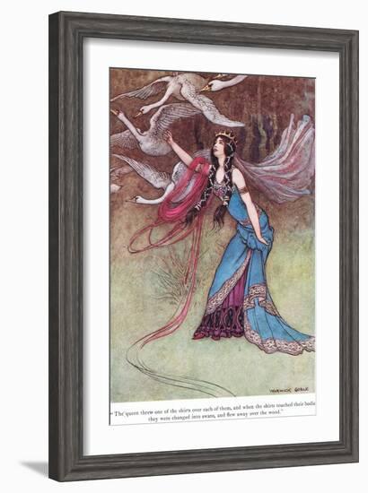 The Queen Threw One of the Shirts-Warwick Goble-Framed Giclee Print