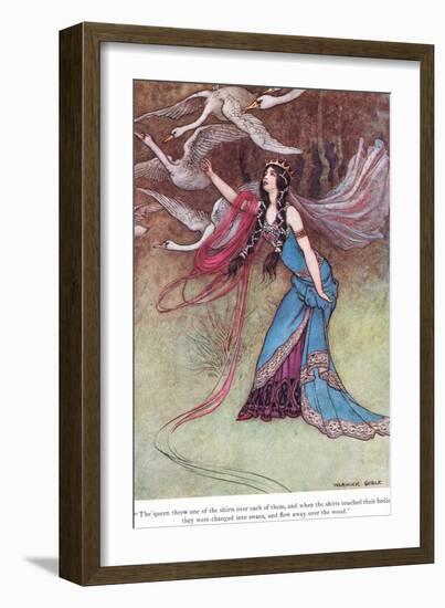 The Queen Threw One of the Shirts-Warwick Goble-Framed Giclee Print