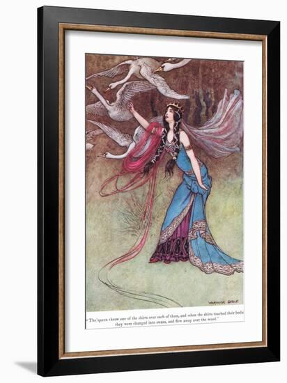 The Queen Threw One of the Shirts-Warwick Goble-Framed Giclee Print
