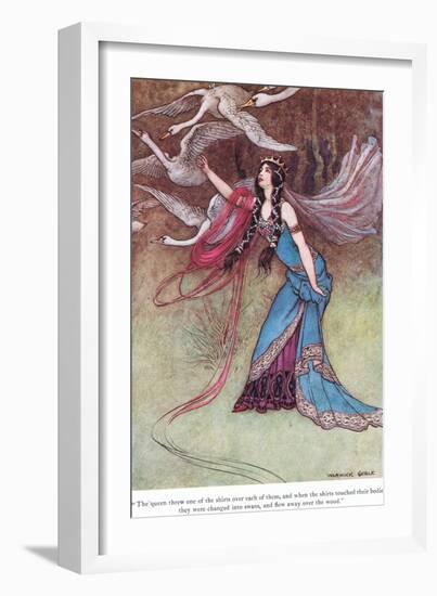 The Queen Threw One of the Shirts-Warwick Goble-Framed Giclee Print