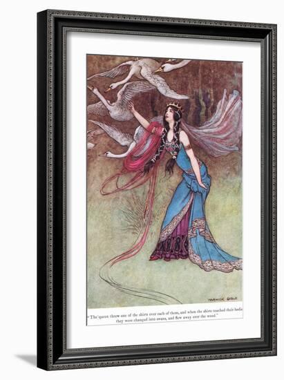 The Queen Threw One of the Shirts-Warwick Goble-Framed Giclee Print