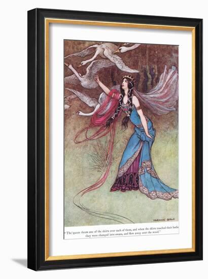 The Queen Threw One of the Shirts-Warwick Goble-Framed Giclee Print