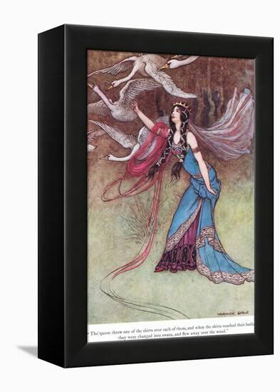 The Queen Threw One of the Shirts-Warwick Goble-Framed Premier Image Canvas