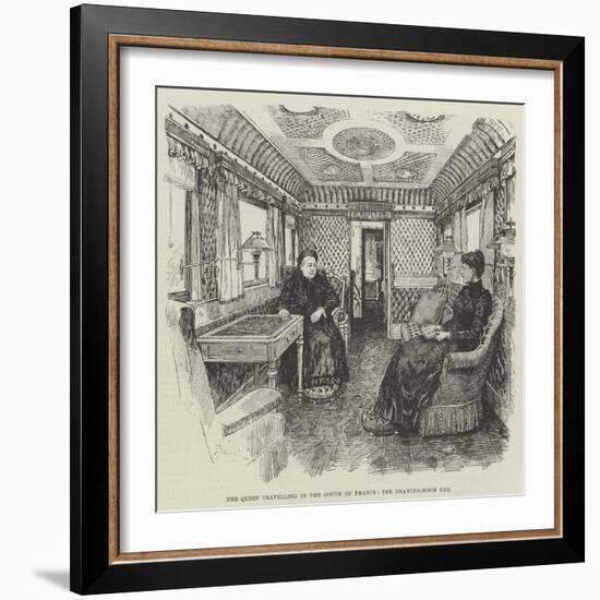 The Queen Travelling in the South of France, the Drawing-Room Car-Amedee Forestier-Framed Giclee Print