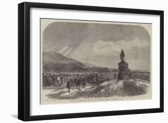 The Queen Uncovering the Statue of the Late Prince Consort at Balmoral-Charles Robinson-Framed Giclee Print