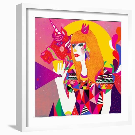 The Queen-Diela Maharanie-Framed Premium Giclee Print