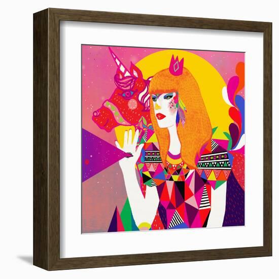 The Queen-Diela Maharanie-Framed Art Print